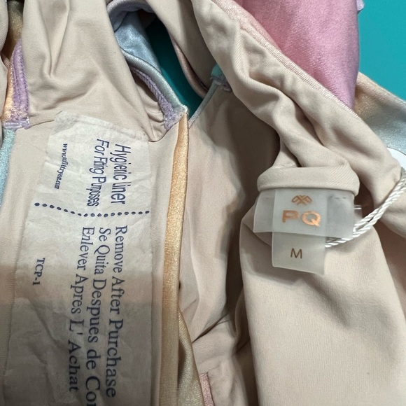 PQ Swim Alex One Piece Swimsuit in Golden Hour New With Tags Size Medium Wrap - Picture 8 of 10